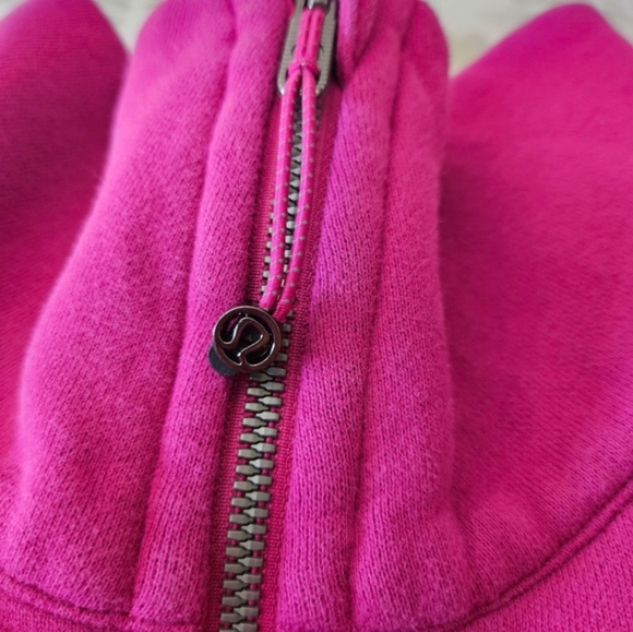 Lululemon Oversized Half-Zip Scuba XS/S Ripened Raspberry - Picture 6 of 8